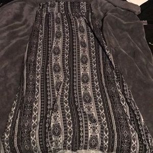 Long to the ankle skirt